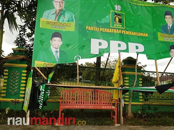 Baliho Milik Caleg PPP di Kampar Dirusak, Tim Pemenangan Bakal Lapor ke Bawaslu