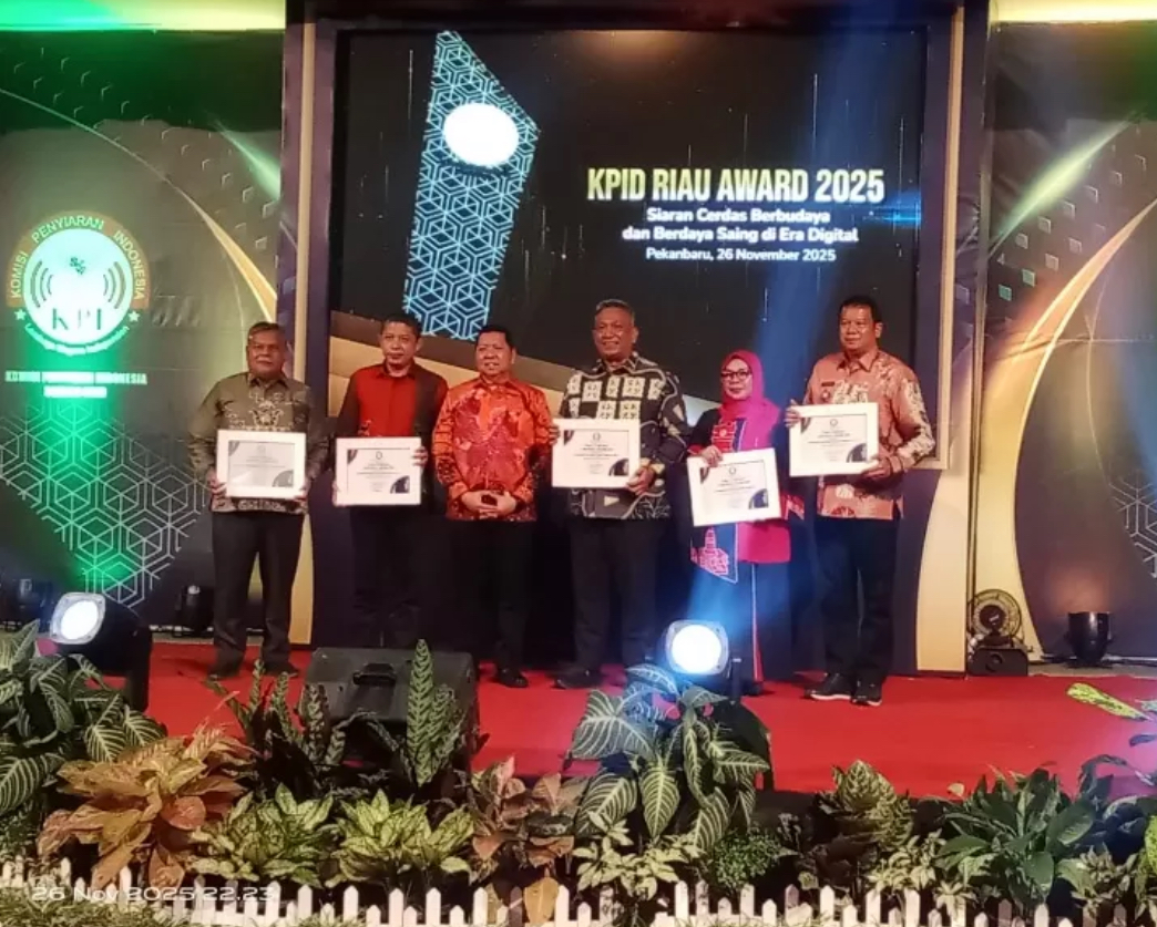 KPID Riau Award, Pemkab Kuansing Raih Penghargaan Daerah Peduli Penyiaran