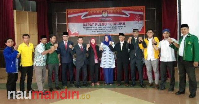 Sah, Ini Nama-nama 45 Anggota DPRD Inhil Terpilih Periode 2019-2024