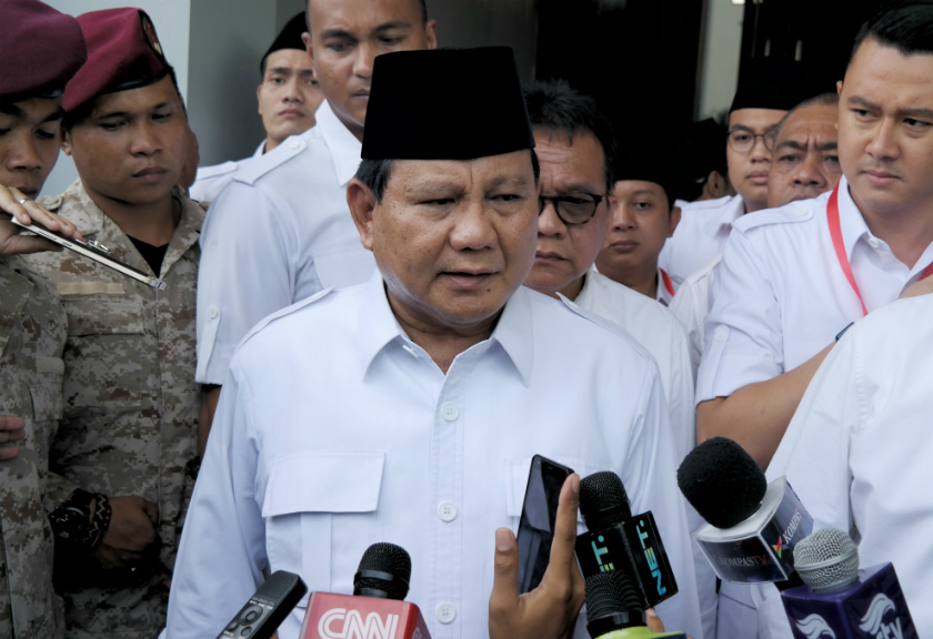 Ditanya Apakah Gatot Masuk Timses, Ini Kata Prabowo