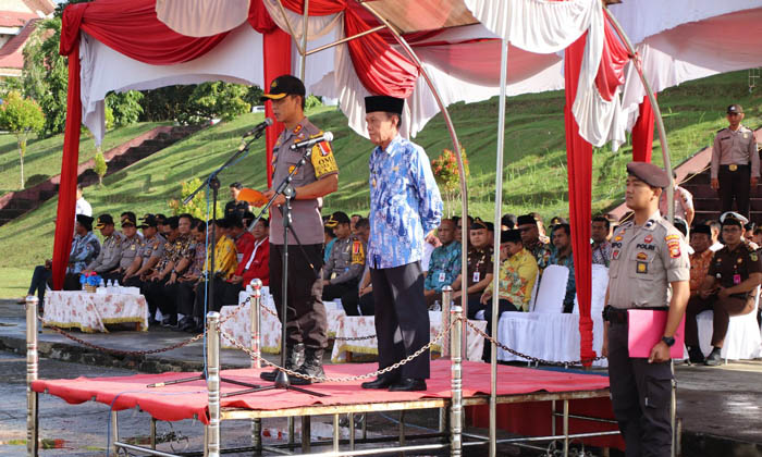 Bersama Masyarakat dan TNI/Polri, Pemkab Pelalawan Taja Apel Konsolidasi, Kapolres Berikan Apresiasi