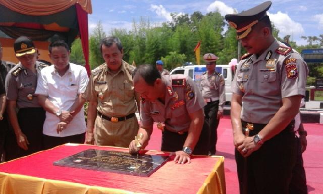 Kapolda Resmikan Taman Lantas di Siak