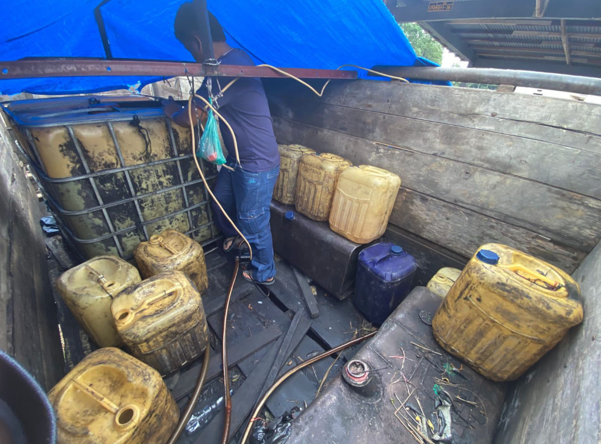 Diduga Pelangsir Solar di SPBU Sako Ditangkap: Ada Baby Tank Hingga Tangki Besi