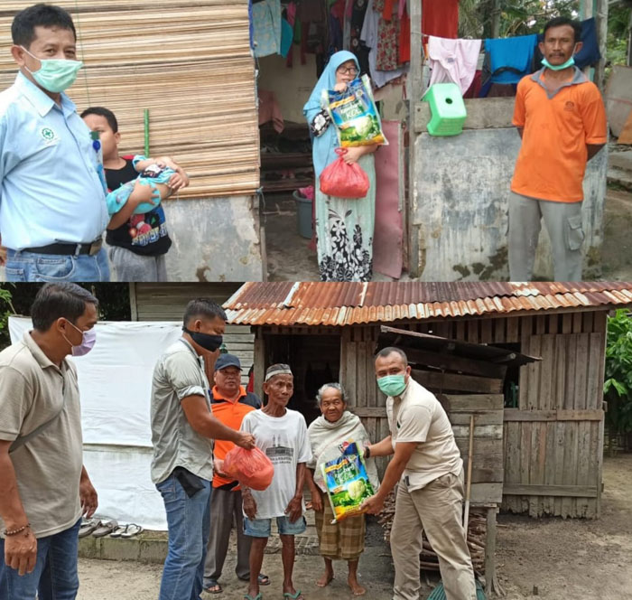 Peduli Masyarakat Terdampak Covid-19, Karyawan RAPP dan APR Swadaya Salurkan Bantuan