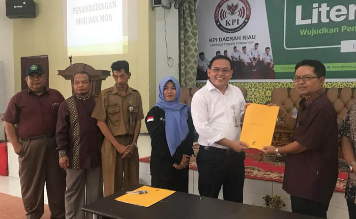 KPID Riau dan STAIN Bengkalis Teken MoU Kerja Sama