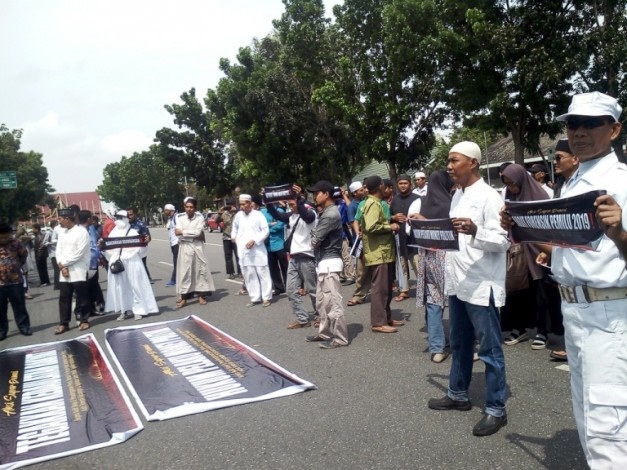 Massa Aksi Super Damai Panjatkan Doa untuk KPPS yang Wafat karena Tugas