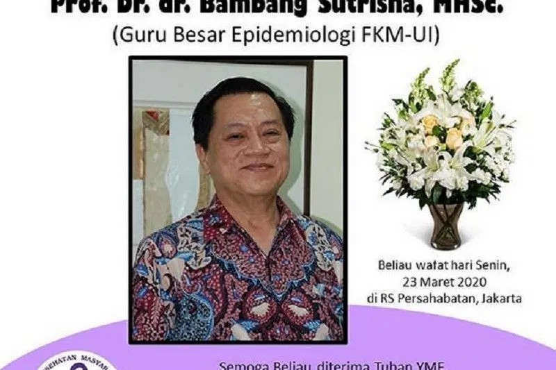 Guru Besar FKM UI Meninggal, Sebelumnya Sempat Tolong Pasien Corona yang Kritis