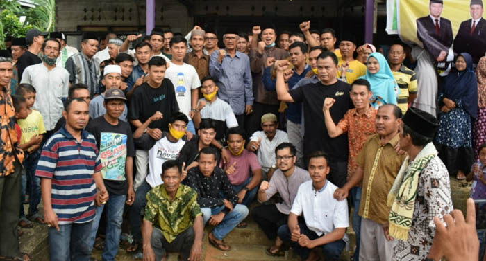 Warga Guntor Lantang Dukung Andi Putra-Suhardiman di Pilkada Kuansing