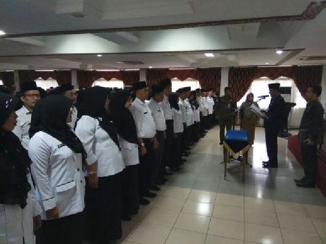 112 Kepala SD dan SMP Se-Kota Pekanbaru Resmi Dilantik