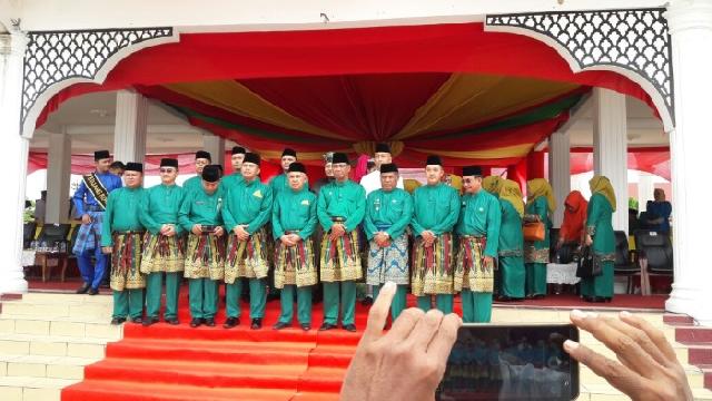Gubernur Riau Pimpin Apel HUT Kabupaten Rohil ke-18