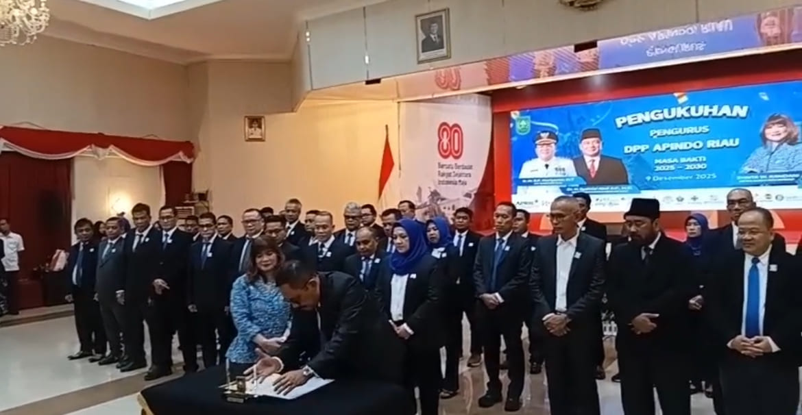 DPP Apindo Riau Periode 2025-2030 Dilantik: Bangun Perekonomian Modern dan Berdaya Saing