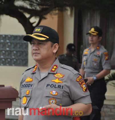 Polres Siak Kerahkan Ratusan Personel Amankan Pemilihan Penghulu Kampung Serentak