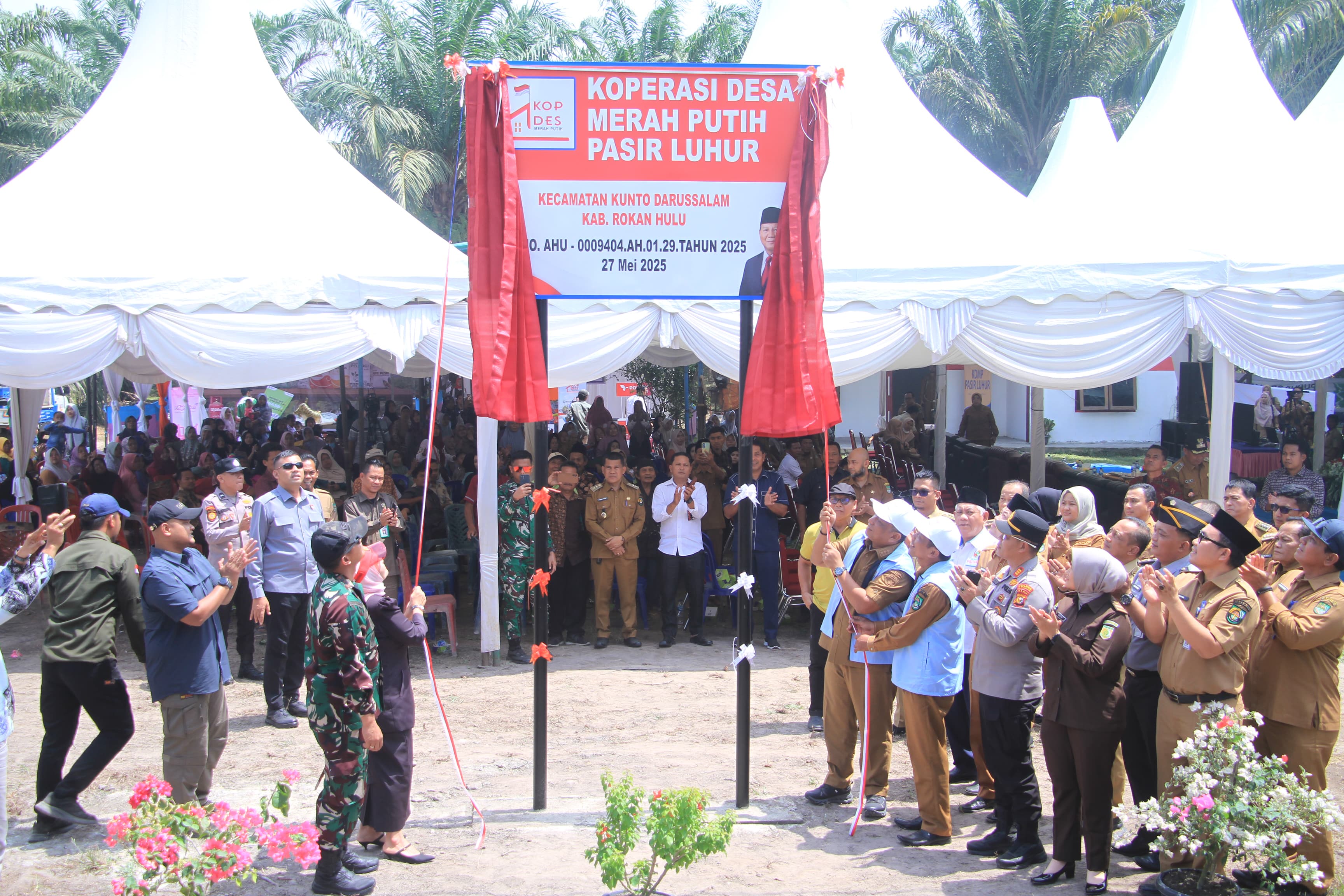 Diresmikan Serentak Presiden Prabowo, Rohul Punya 142 Kopdes Merah Putih