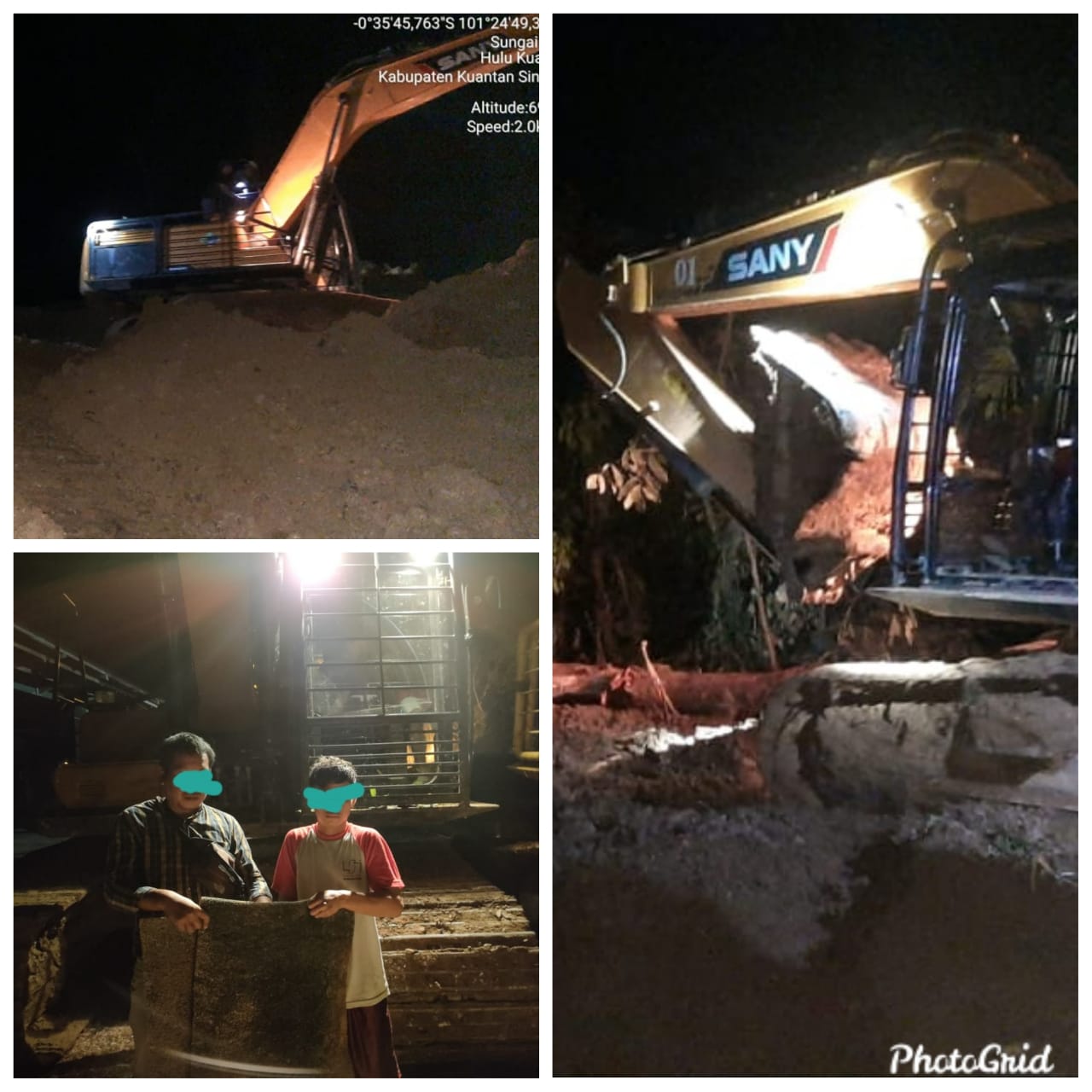 Operator Excavator Tambang Emas Ilegal di Hulu Kuantan Diringkus Polisi