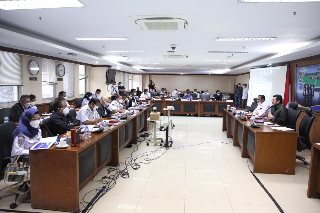 Komite II DPD RI Raker dengan Kemenhub Bahas Rencana Kerja 2022 di Daerah