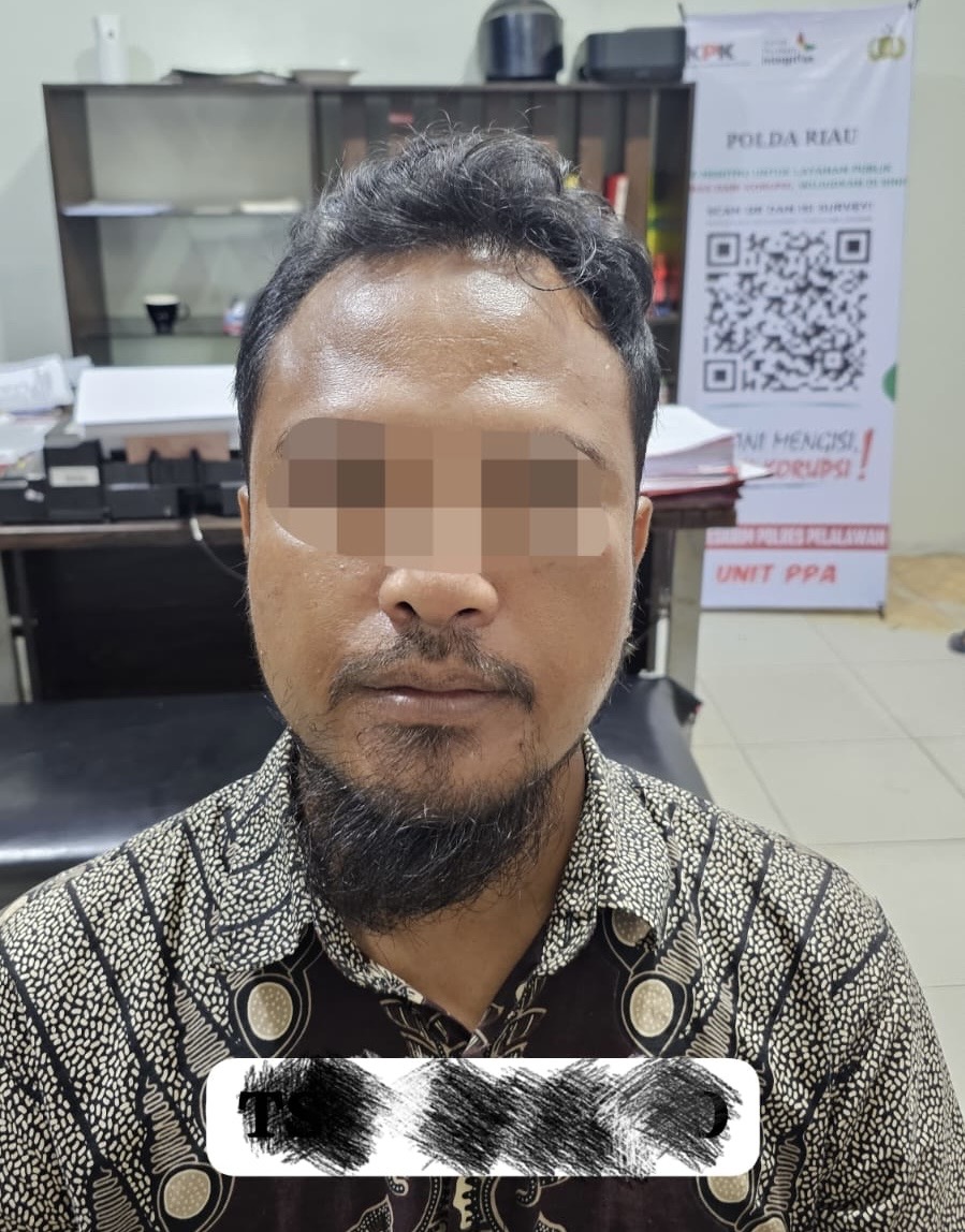Guru Cabuli Murid Diringkus Polres Pelalawan