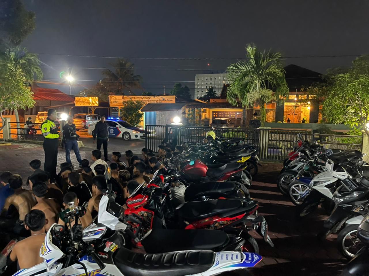 Balap Liar Masih Merajalela di Pekanbaru, 30 Unit Kendaraan Terjaring Razia