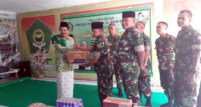 Kodim Dumai Salat Istiqosah dan Salurkan Bantuan Sembako di Ponpes