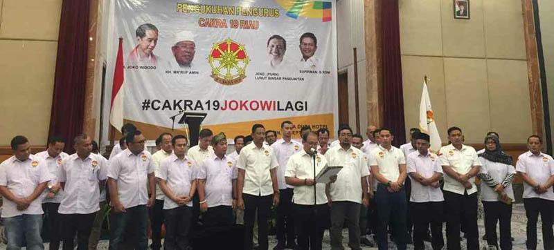 Cakra 19 Yakin Jokowi Ungguli Prabowo di Riau