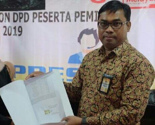 KPU Riau Proses Verifikasi Dokumen 28 Orang Balon DPD, 19 Masih Status BMS 