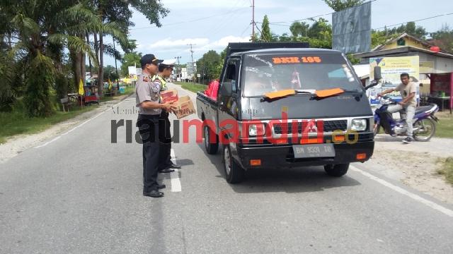 Kapolsek Turun ke Jalan Galang Dana Bantuan Gempa Aceh