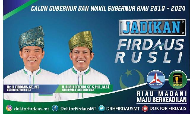 Program Firdaus-Rusli: SD sampai SMA Digratiskan, 1.000 Mahasiswa S2 dan S3 Ditanggung Beasiswa