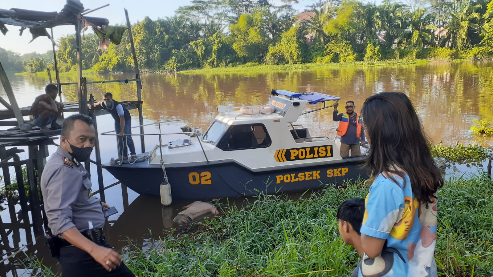 Jasad Bayu, Korban Terseret Arus Sungai Siak Ditemukan