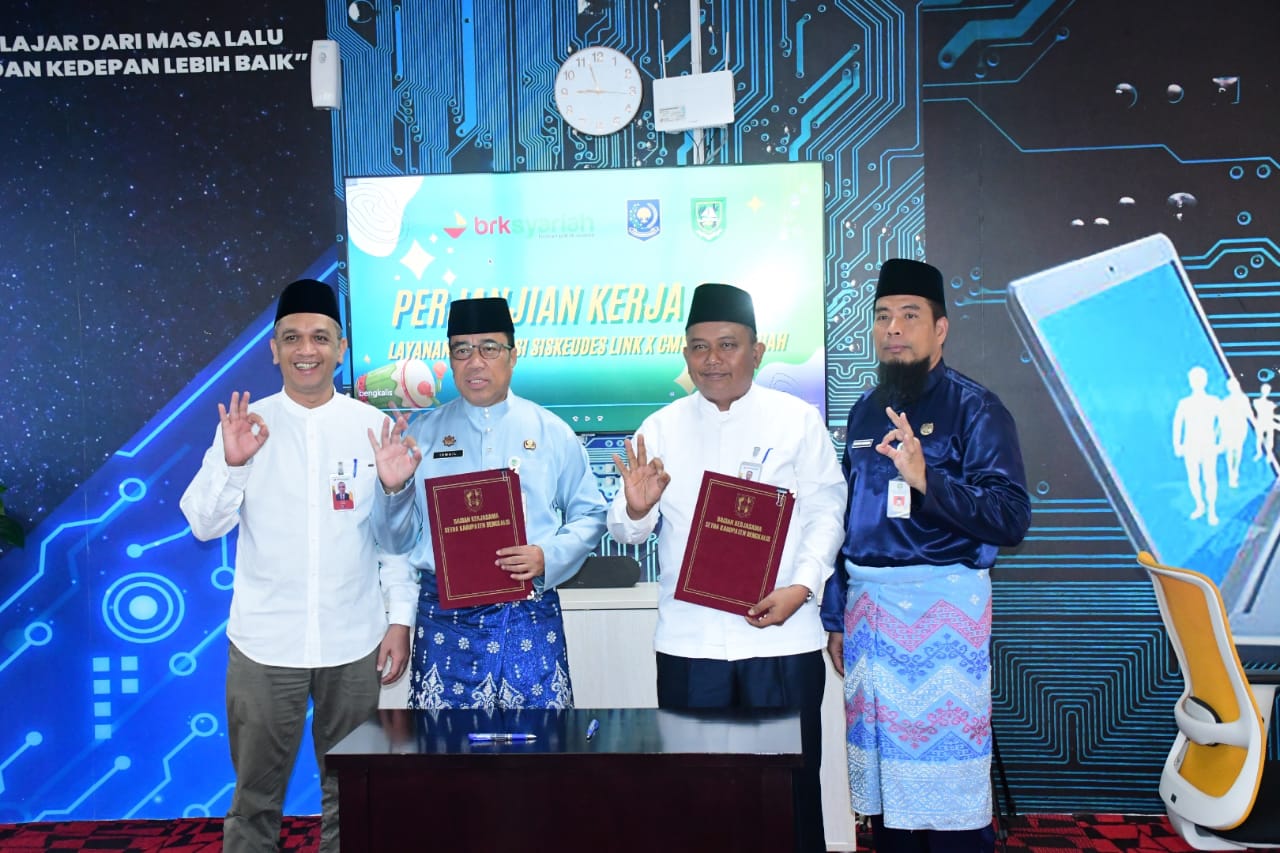 Pemkab Bengkalis Kerjasama dengan BRK Syariah Tingkatkan Layanan Sistem Keuangan Desa