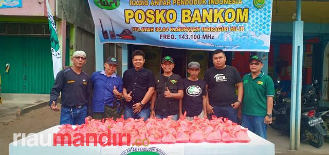 Selain Bagikan Ratusan Takjil, RAPI Inhil Juga Dirikan Posko Bankom, Ini Tujuannya