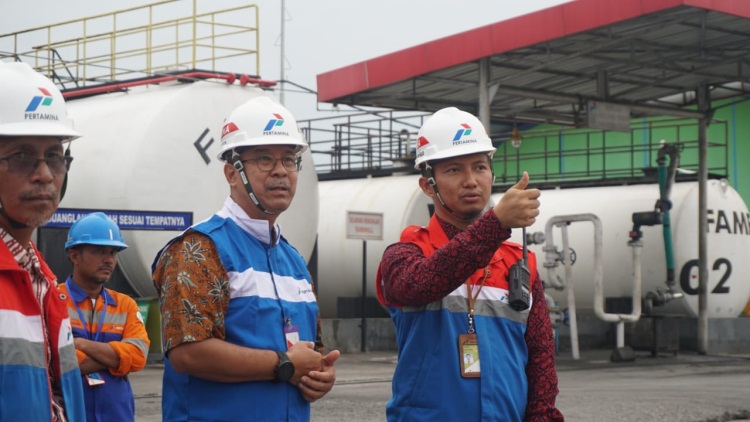 GM Pertamina MOR I Tinjau Kesiapan BBM dan Elpiji Riau