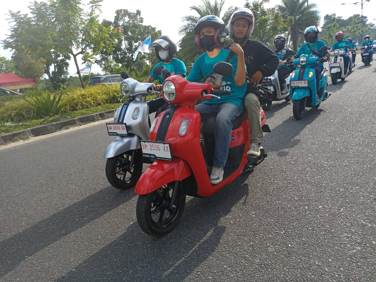 Serunya Rolling City Bersama Yamaha Fazzio di Jalan Kota Pekanbaru