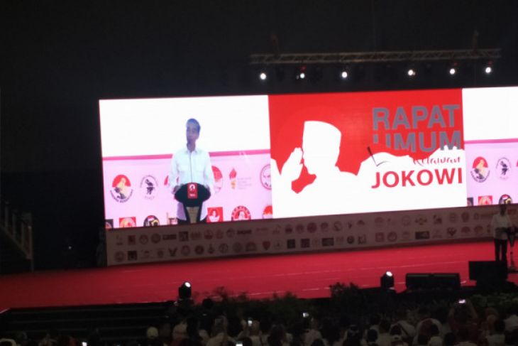 Ini Kata Jokowi Saat Hadiri Rapat Umum Relawan Jokowi