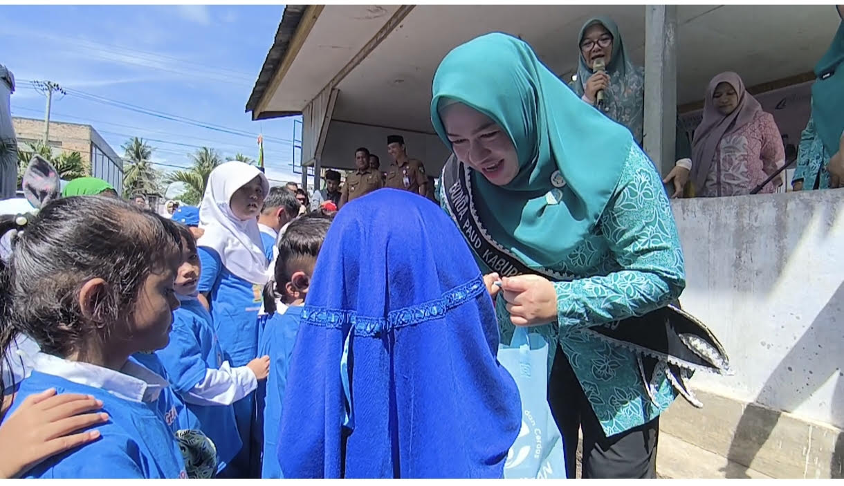 Anak Paud di Desa Rambah Antusias Ikuti Gemarikan