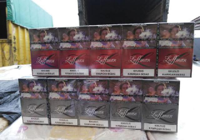 Rokok Ilegal Merek Luffman Beredar di Kuansing