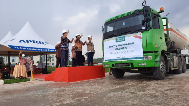 Tanoto Foundation Donasikan 500 Ton Oksigen bagi Pasien COVID-19