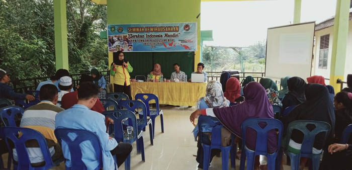 Taja Seminar Kewirausahaan, Mahasiswa Kukerta Unri di Rupat Usung 'Gerakan Indonesia Mandiri'