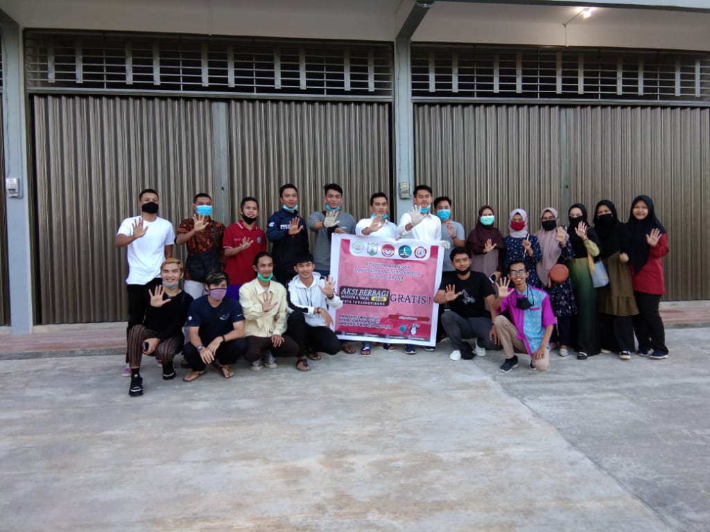 Aliansi Mahasiswa Tanjungpinang Se-Indonesia Berbagi Masker dan Takjil