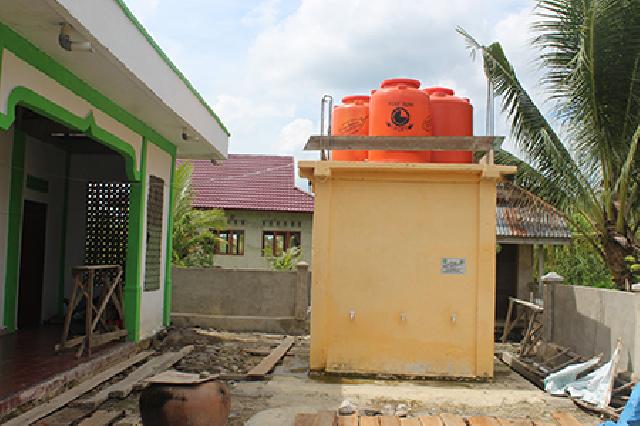 Desa Gemilang Bangun Sumur Bor Untuk Masjid At-Taqwa
