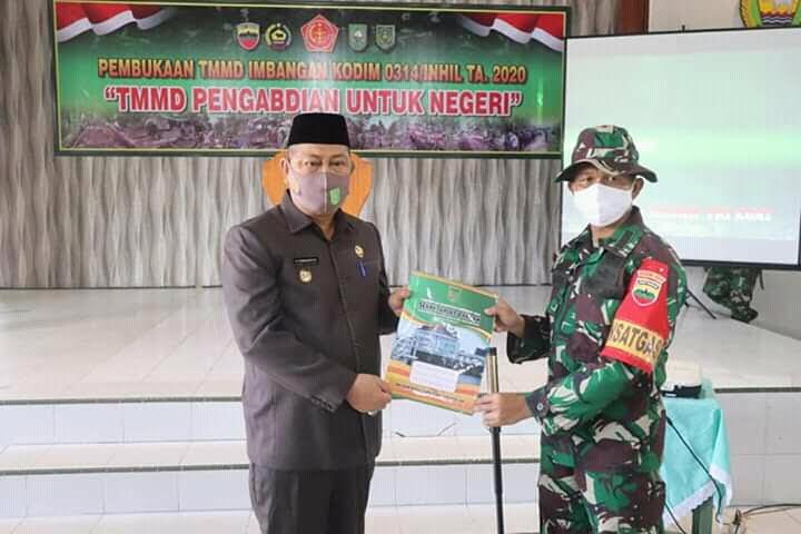 Wakil Bupati Inhil Buka Program TMMD Imbangan 2020