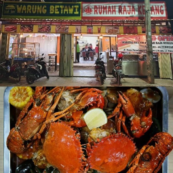 Warung Betawi Rumah Raja Kerang, Kuliner Seafood Ala Milenial Manjakan Warga Tangsel