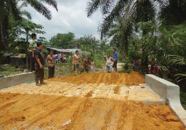 Warga Inisiatif Timbun Boxculvert Terbengkalai