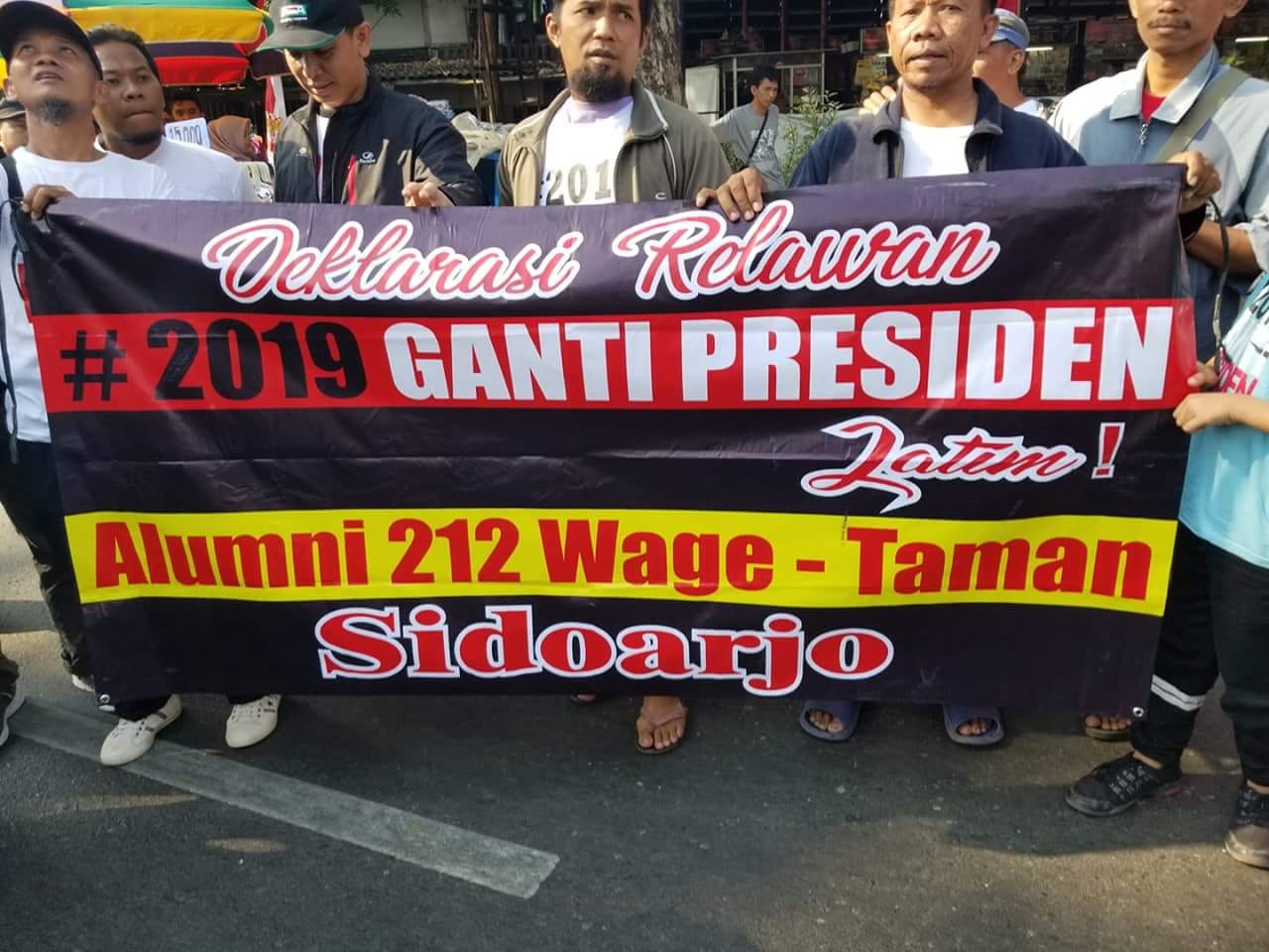 Massa #2019GantiPresiden Tuding Polisi Tak Adil