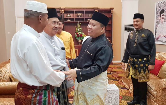 Bupati Irwan dan Rombongan Hadiri Open House di Kediaman Gubernur Riau dan Forkopimda