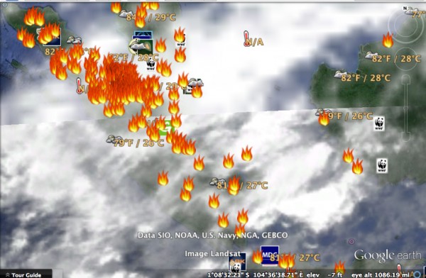 Hari Ini 53 Titik Api Terpantau di Riau