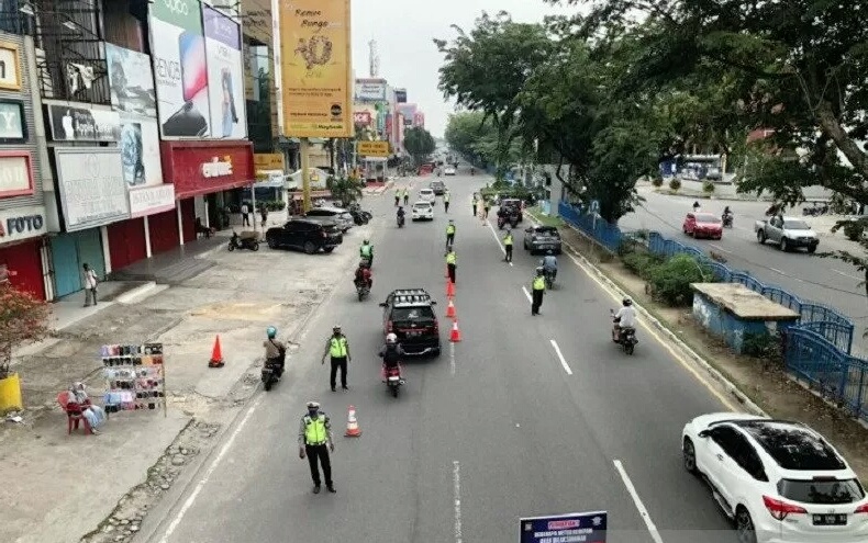 Mulai Hari Ini, Polisi Tutup Jalan Sudirman dan Soebrantas Pekanbaru dari Pagi Hingga Siang
