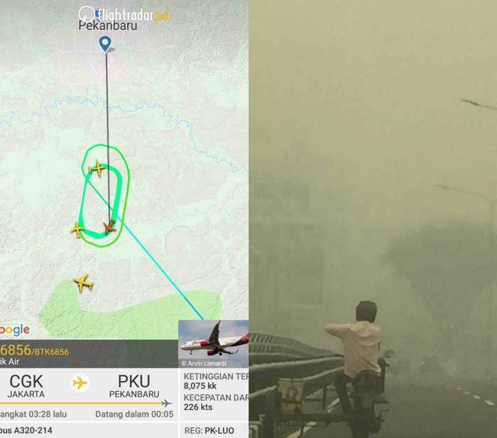 Pagi Ini Jarak Pandang 600 M, 3 Pesawat Belum Bisa Landing di Bandara Pekanbaru