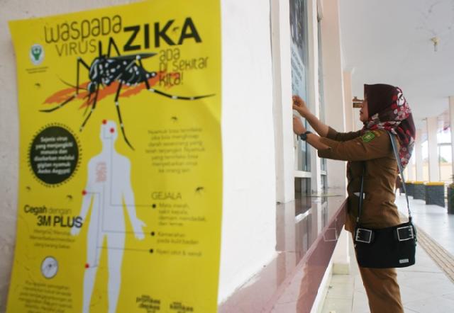 Waspada Virus Zika, Diskes Riau Sebar Leaflet