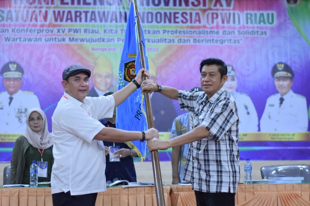 Zulmansyah Sekedang Kembali Pimpin PWI Riau Periode Masa Bakti 2022-2027