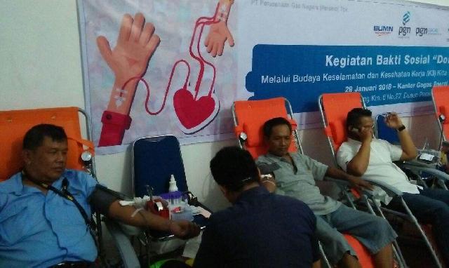 Diikuti 168 Pendonor, PT GEI Kembali Gelar Bakti Sosial Donor Darah