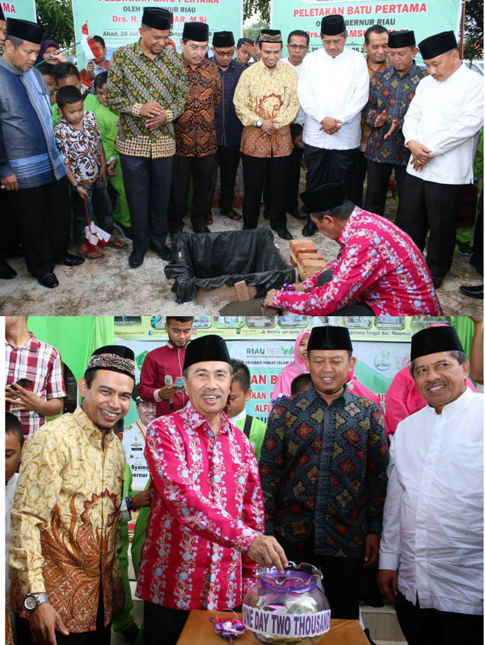 Gubri Letakkan Batu Pertama Masjid Puspendai Al Fikri dan Launching One Day Two Thousand